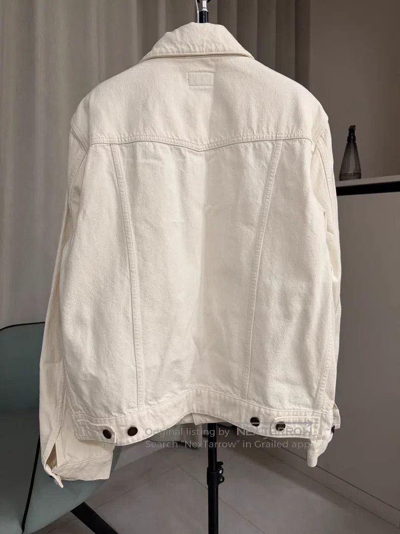 Saint Laurent Paris Saint Laurent Paris Beige Denim Jacket Size US M / EU 48-50 / 2 - 3 Thumbnail