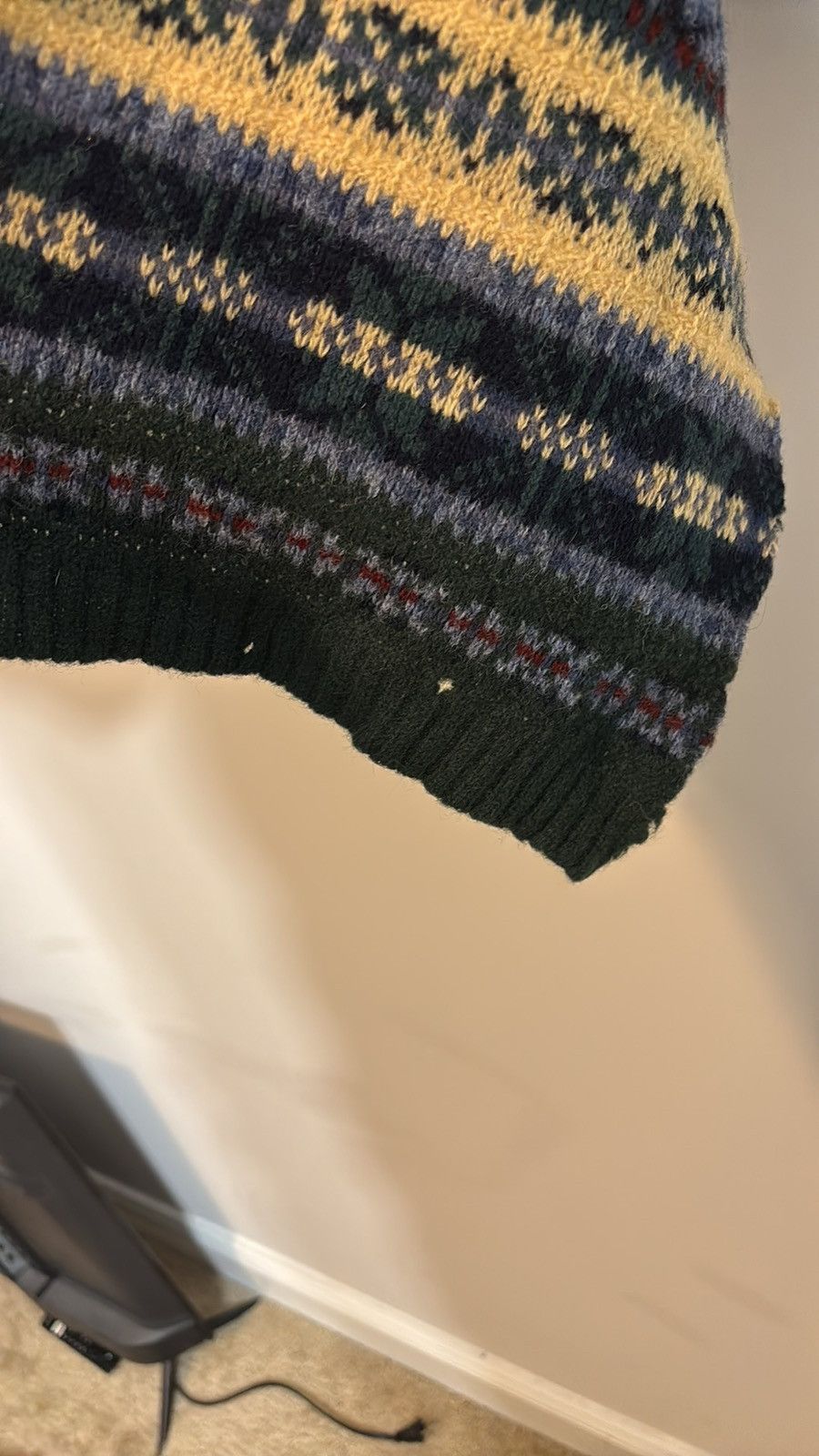 Polo Ralph Lauren × Vintage Vintage Polo Ralph Lauren Knit Lambswool Scarf Size ONE SIZE - 4 Thumbnail