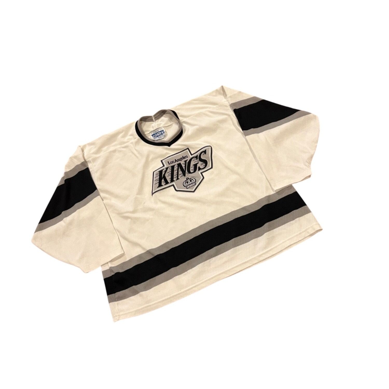 Ccm Vintage 1980's CCM Gerry Cosby Los Angeles Kings Stitched NH Size US XL / EU 56 / 4 - 3 Thumbnail