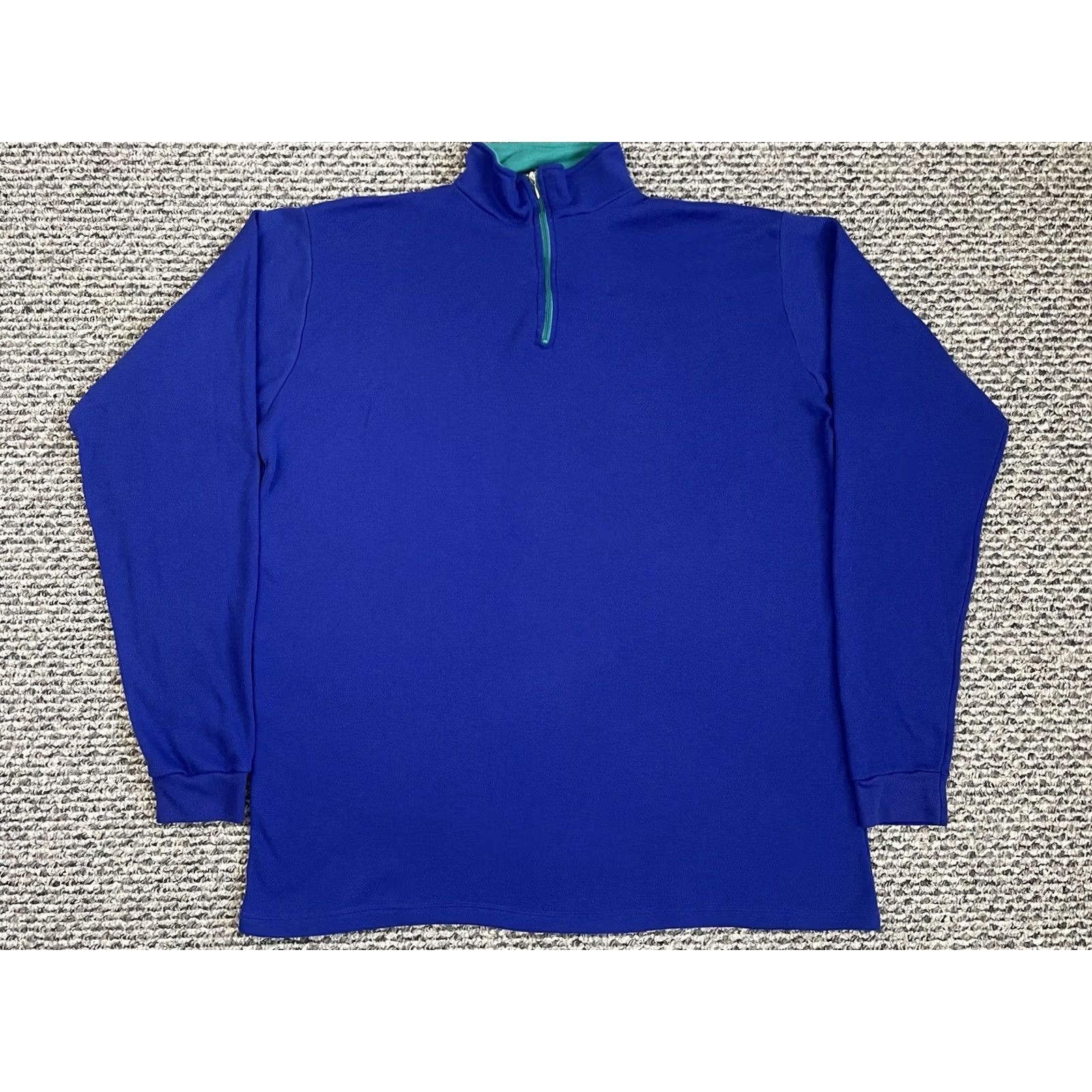 Vintage VINTAGE L.L. Bean Sweater Mens 2XL Blue Quarter Zip Pullover Outdoor 90s Light USA Size US XXL / EU 58 / 5 - 2 Thumbnail