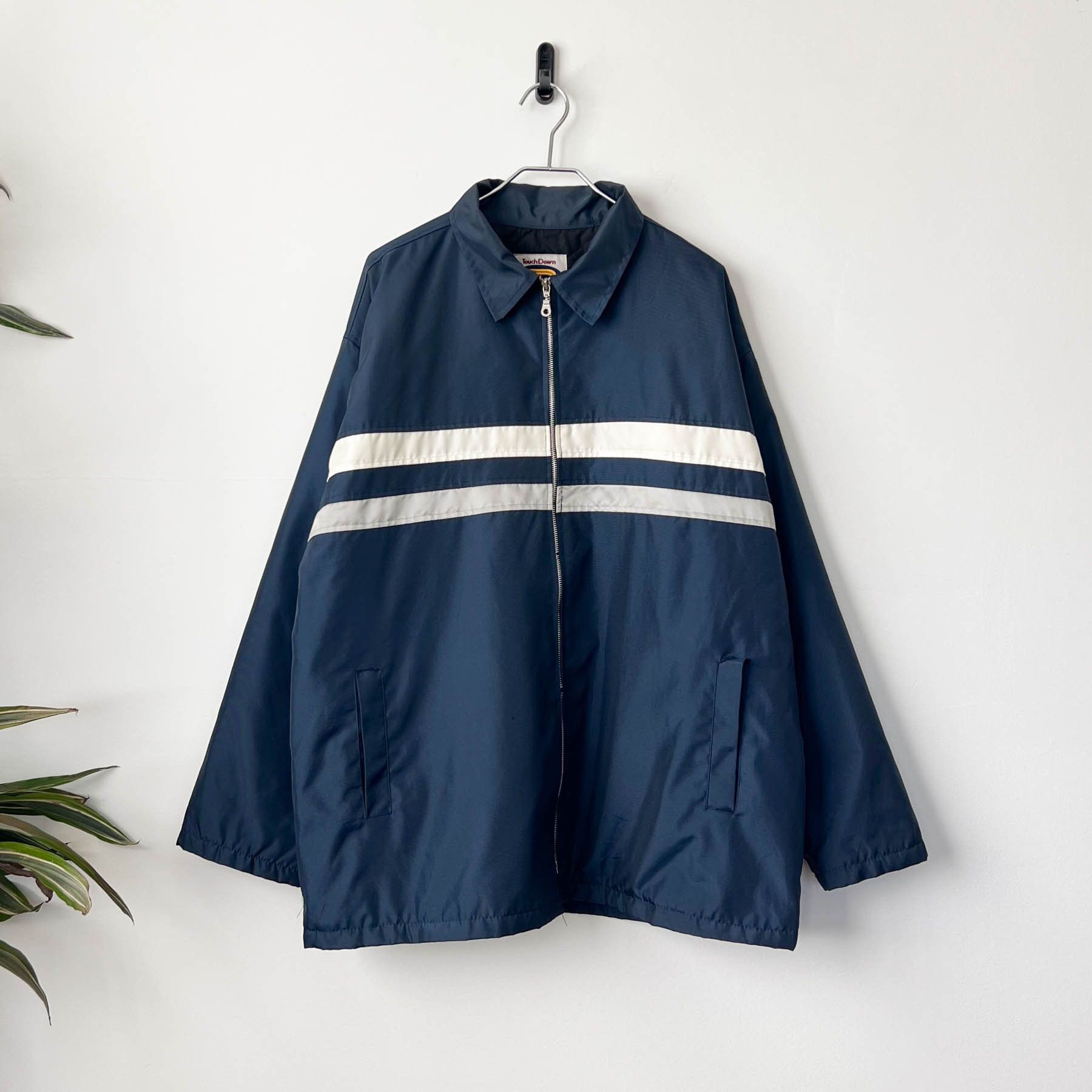 Vintage Touch Down Racing Stripe Quilted Lining Softshell Jacket USA Size US L / EU 52-54 / 3 - 1 Thumbnail