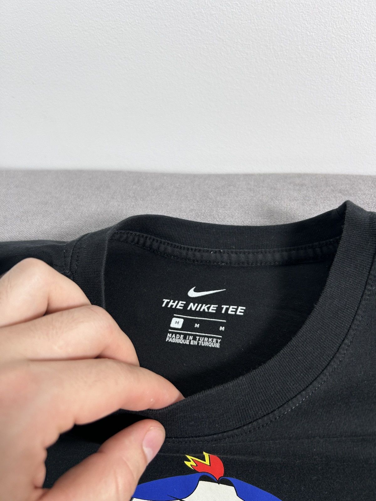 Affliction × Japanese Brand Vintage Y2K Nike Japanese Style Black Tee Size US M / EU 48-50 / 2 - 5 Thumbnail