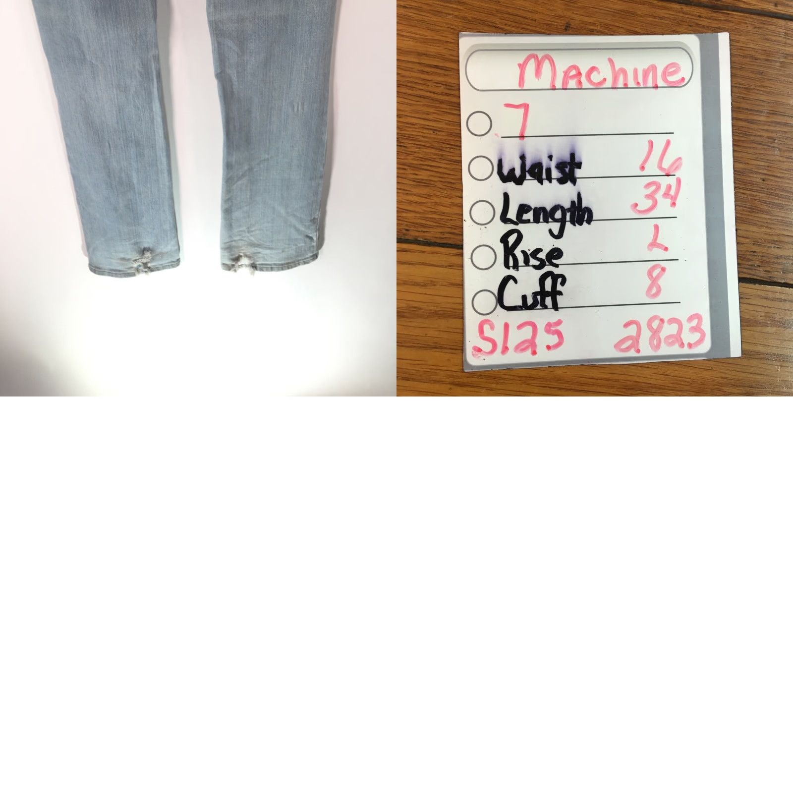 Toy Machine Machine Jeans Women Straight Regular Flat Front Size 7 Blue 5-Pocket Denim Rise Mid Inseam 34 Vintage No Size 28" / US 6 / IT 42 - 8 Thumbnail
