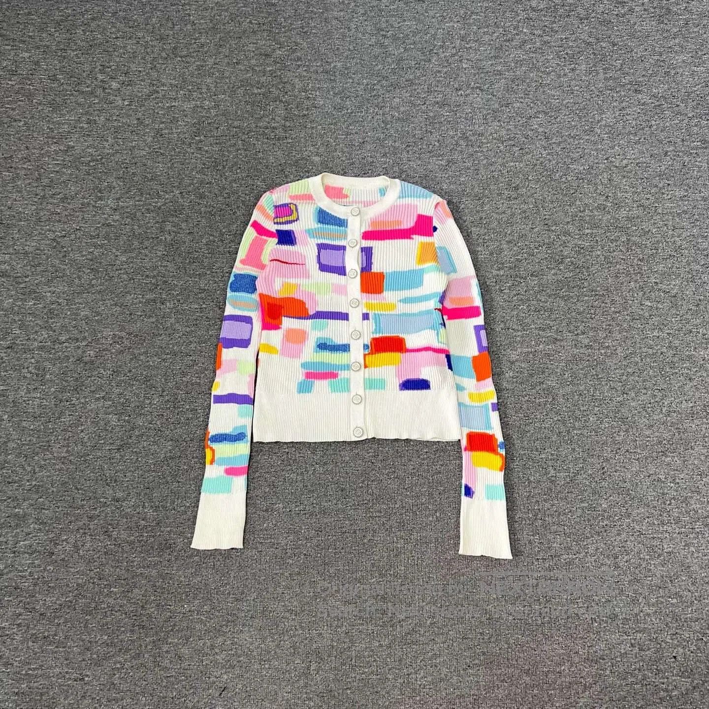 Chanel Chanel Beach Series: Rainbow Knit Cardigan| Size S / US 4 / IT 40 - 1 Thumbnail
