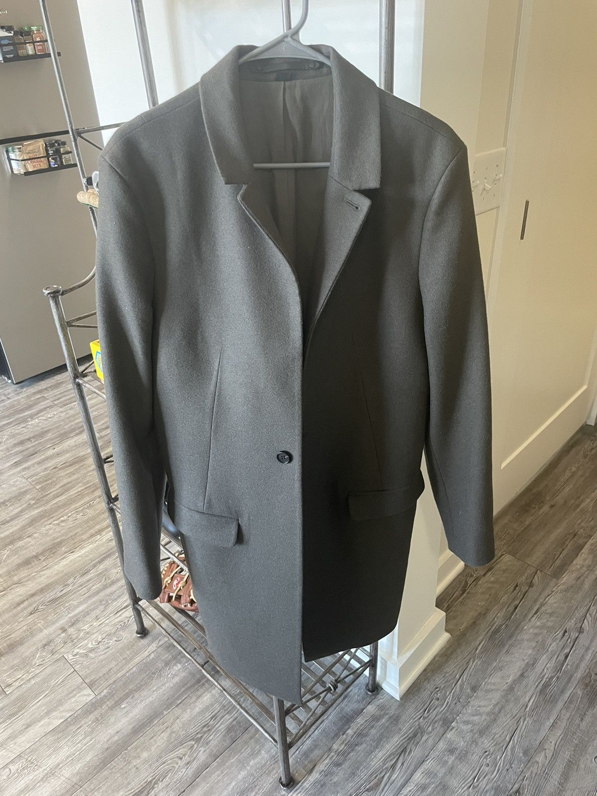 image of Allsaints Lightweight Topcoat in Beige, Men's (Size Medium)