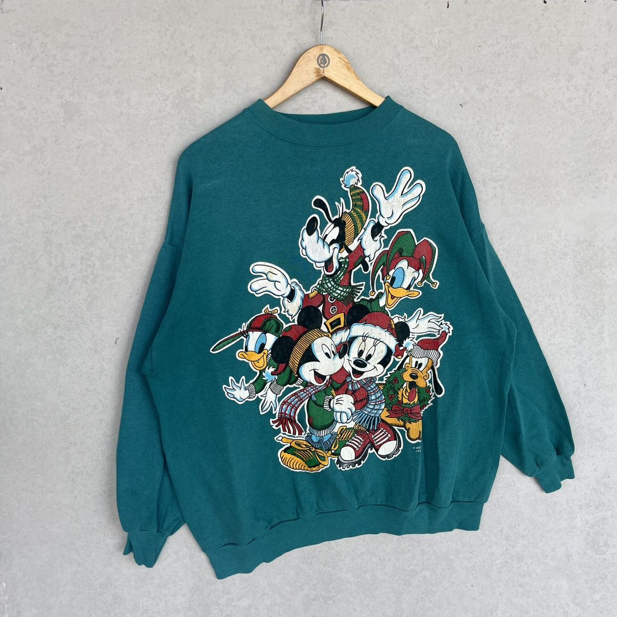 Other Vintage Disney Mickey Mouse ChristmasGreen Sweatshirt Size L Size L / US 10 / IT 46 - 3 Thumbnail