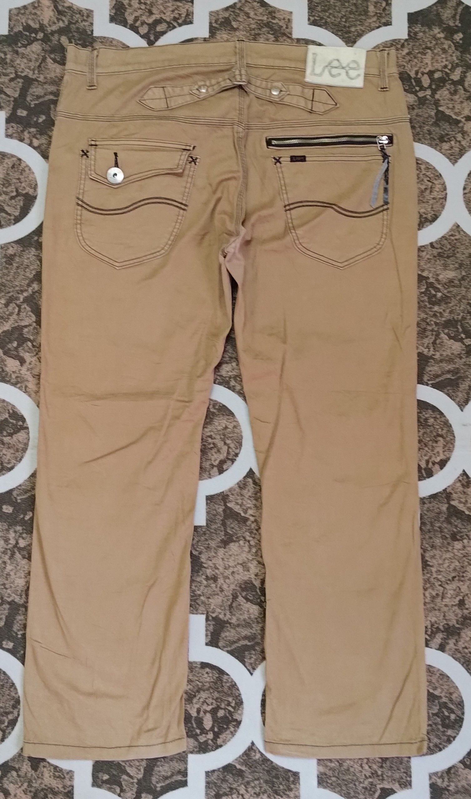 Lee Lee Cowboy Double Knee Straight Leg Buckle Back Pant Size US 40 / EU 56 - 2 Thumbnail