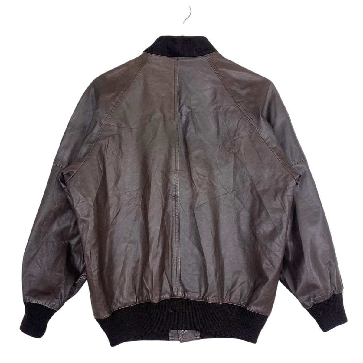 Japanese Brand 💥80s BAHRON TYPE G1 LEATHER JACKET Size US L / EU 52-54 / 3 - 6 Thumbnail