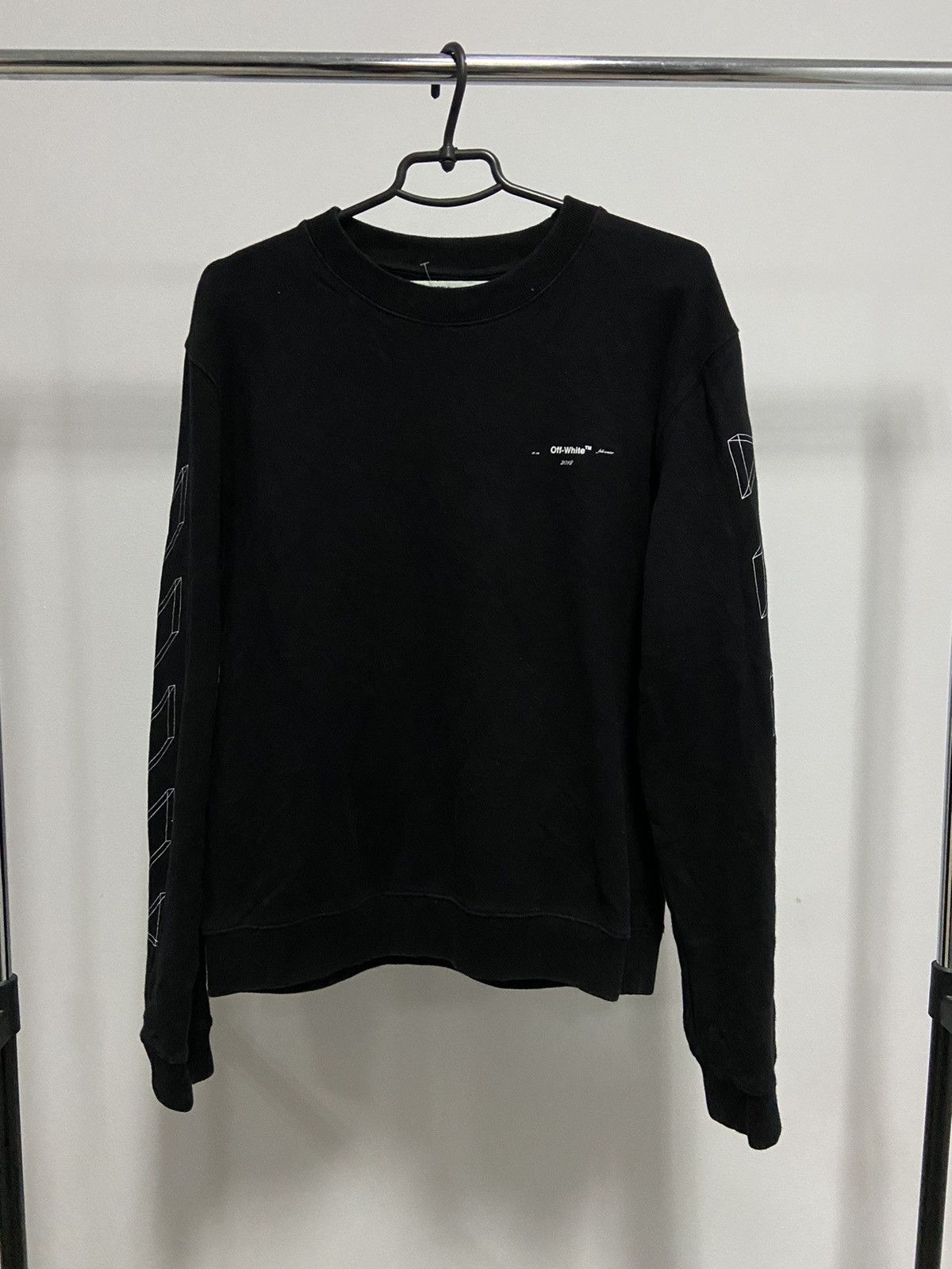 Off-White × Vintage Off white vintage big logo geometric sweatshirt Size US L / EU 52-54 / 3 - 2 Thumbnail