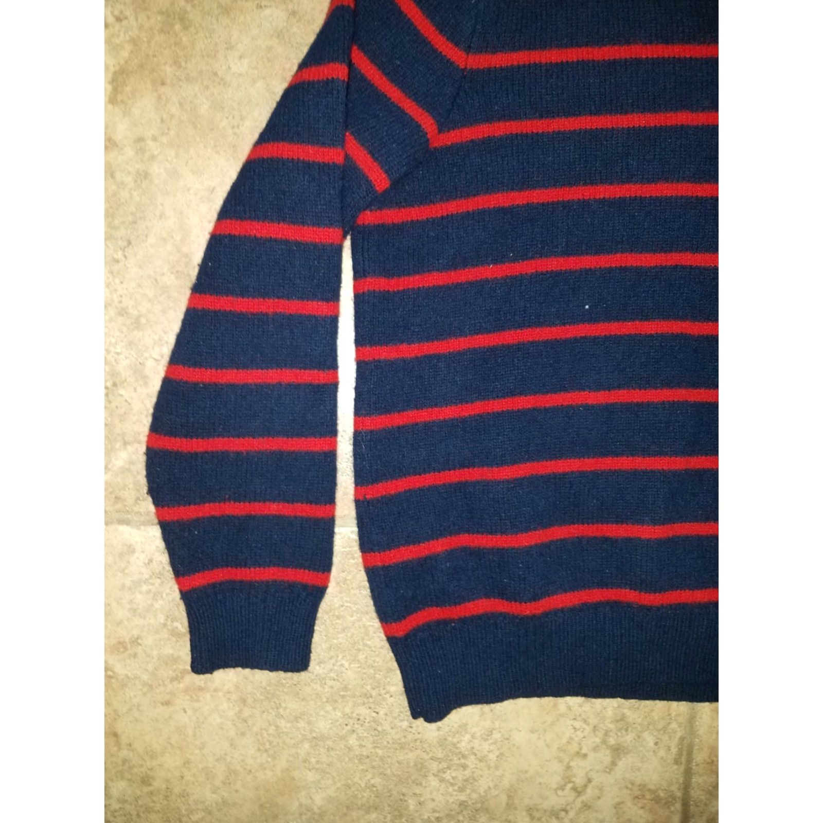 Polo Ralph Lauren VINTAGE Polo Ralph Lauren Sweater Pullover 1/4 Lambs Wool Mens L Blue Wool Pullover Mens L Size US L / EU 52-54 / 3 - 3 Thumbnail