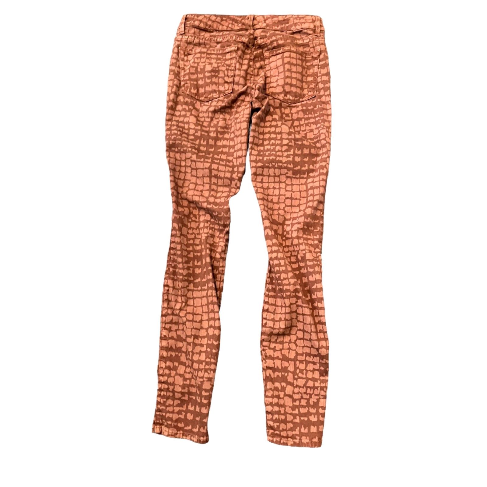 Crocs Rich & Skinny Marilyn Croc Print Skinny Jeans Size 25 Womens Jeans Skinny 30in Multicolor Colorful 25 in inseam 30 in Department Women Size 42" / US 20 - 2 Thumbnail