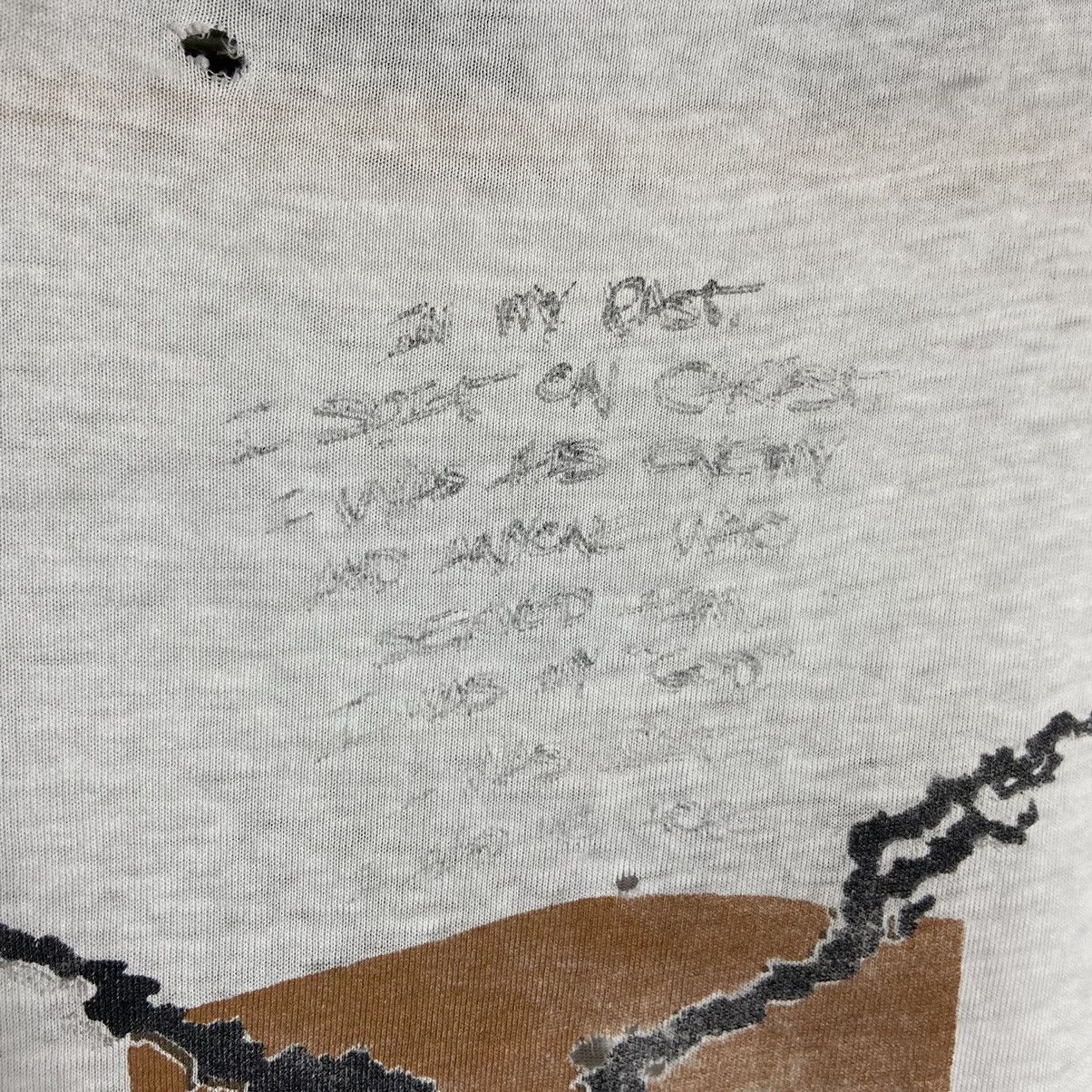 Vintage Vintage 90s Generation X Jesus Christ Distressed T-Shirt Size US XL / EU 56 / 4 - 13 Thumbnail