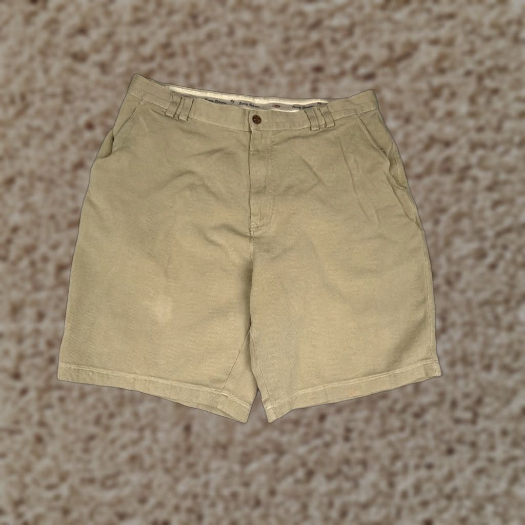 Tommy Bahama Tommy Bahama Shorts Mens 36 Tan Silk Cotton Blend Relax Chino Flat Front Casual Size US 36 / EU 52 - 1 Thumbnail