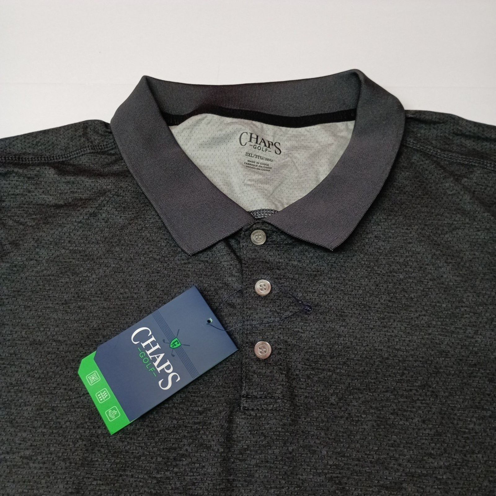 Chaps Chaps Golf Polo Shirt Men 3XL Black Moisture Wicking Stretch Size US XXL / EU 58 / 5 - 2 Thumbnail