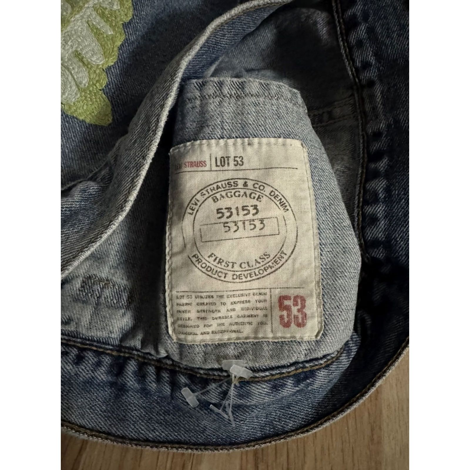 Levi's VINTAGE Levi’s Lot 53 Denim Women’s Jean Jacket Cropped Size LG Blue Size 36" / US 14 / IT 50 - 4 Thumbnail