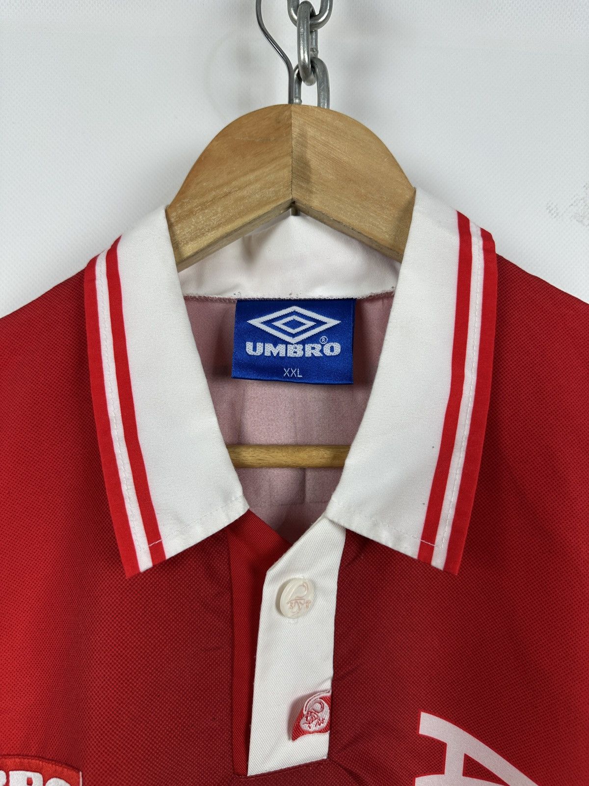 Umbro 1997 Umbro Ajax Amsterdam Litmanen #10 Vintage Soccer Jersey Size US XXL / EU 58 / 5 - 8 Thumbnail