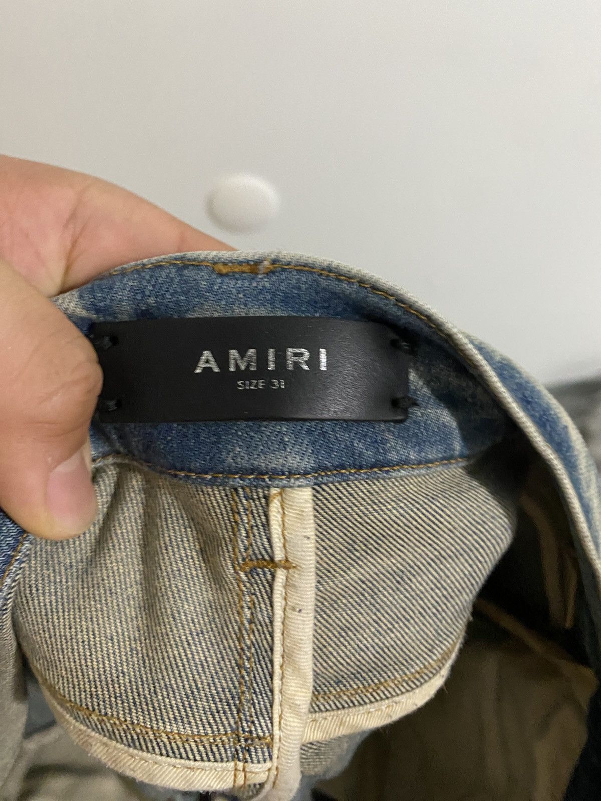 Amiri Amiri Dirty Indigo Broken Jean Size US 31 - 3 Thumbnail