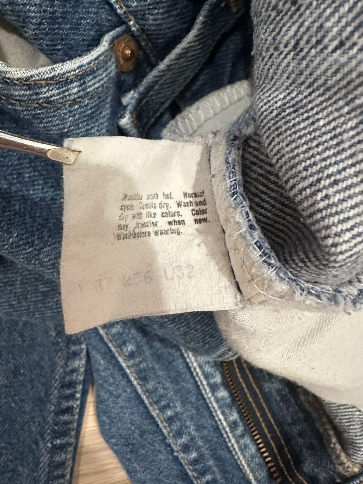 Levi's Vintage 80s Levis 20517 0217 Orange Tab Jeans 34x30 Size US 34 / EU 50 - 6 Thumbnail