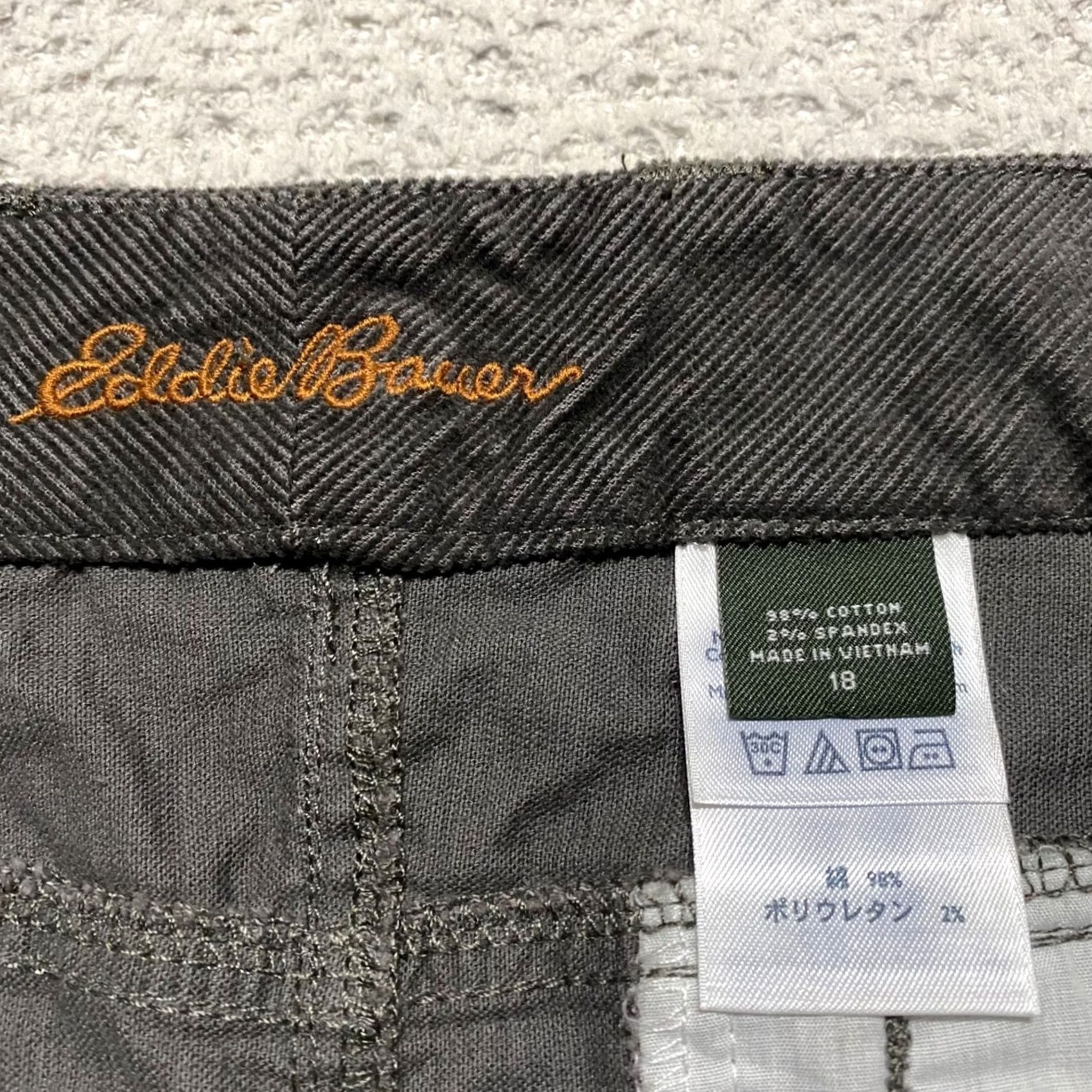 Eddie Bauer Eddie Bauer Skirt Womens 18 Plus Gray Corduroy Pencil Straight Pockets Size 40" / US 18 - 3 Thumbnail