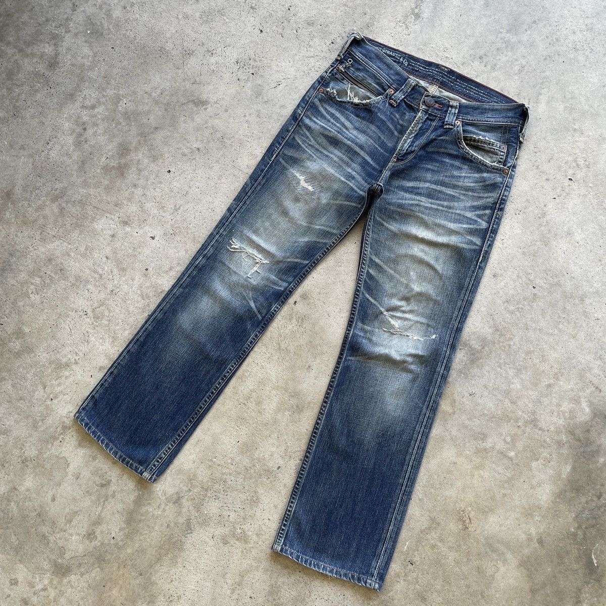 Levi's W33x30.5💥 Vintage Levi’s 502 Faded Jeans Denim Pants Size US 33 - 3 Thumbnail