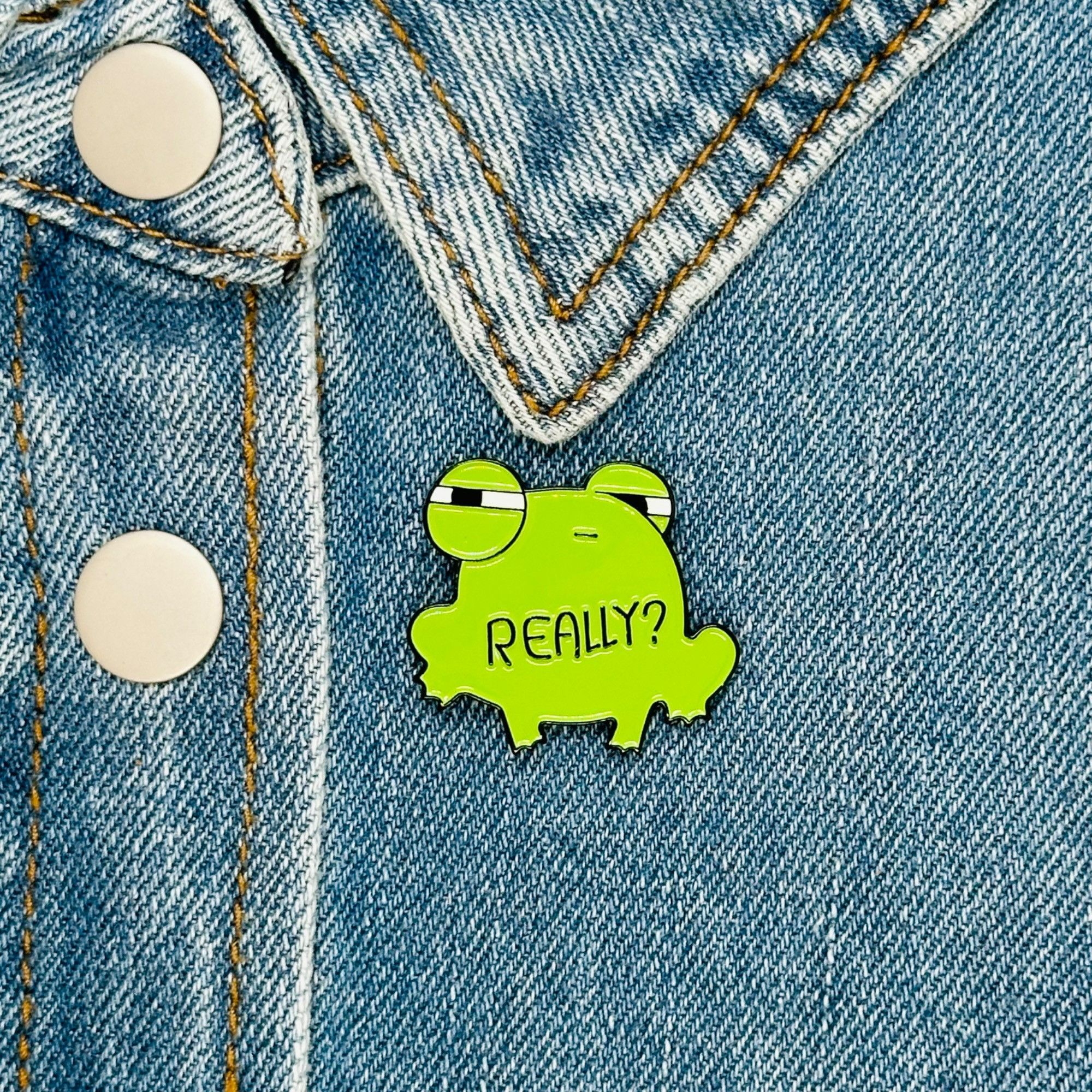 Other 🤩Word Frog Enamel Pin Cute Cartoon Accessory For Backpacks Size ONE SIZE - 1 Thumbnail