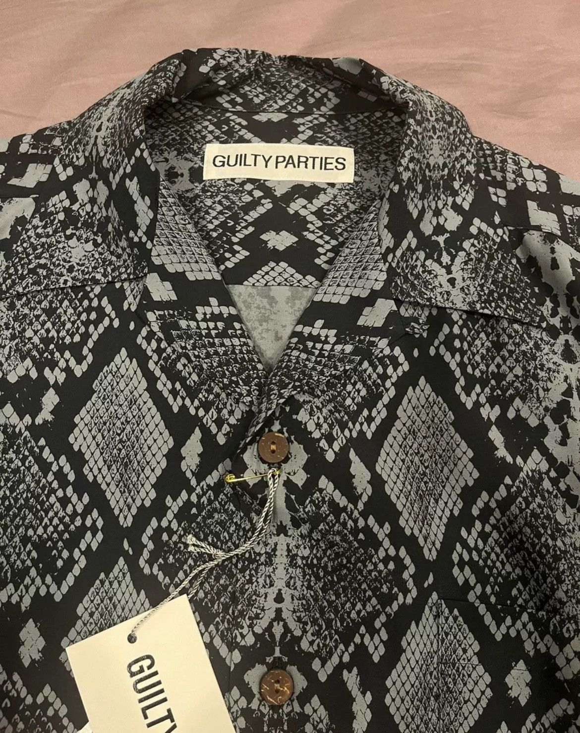Wacko Maria Wacko Maria Heaven blue snake print shirt - DMC Size US XS / EU 42 / 0 - 1 Thumbnail