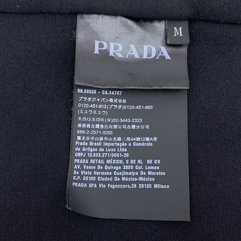 Prada Prada Black triangle label cotton hooded zipper long jacket Size US M / EU 48-50 / 2 - 7 Thumbnail