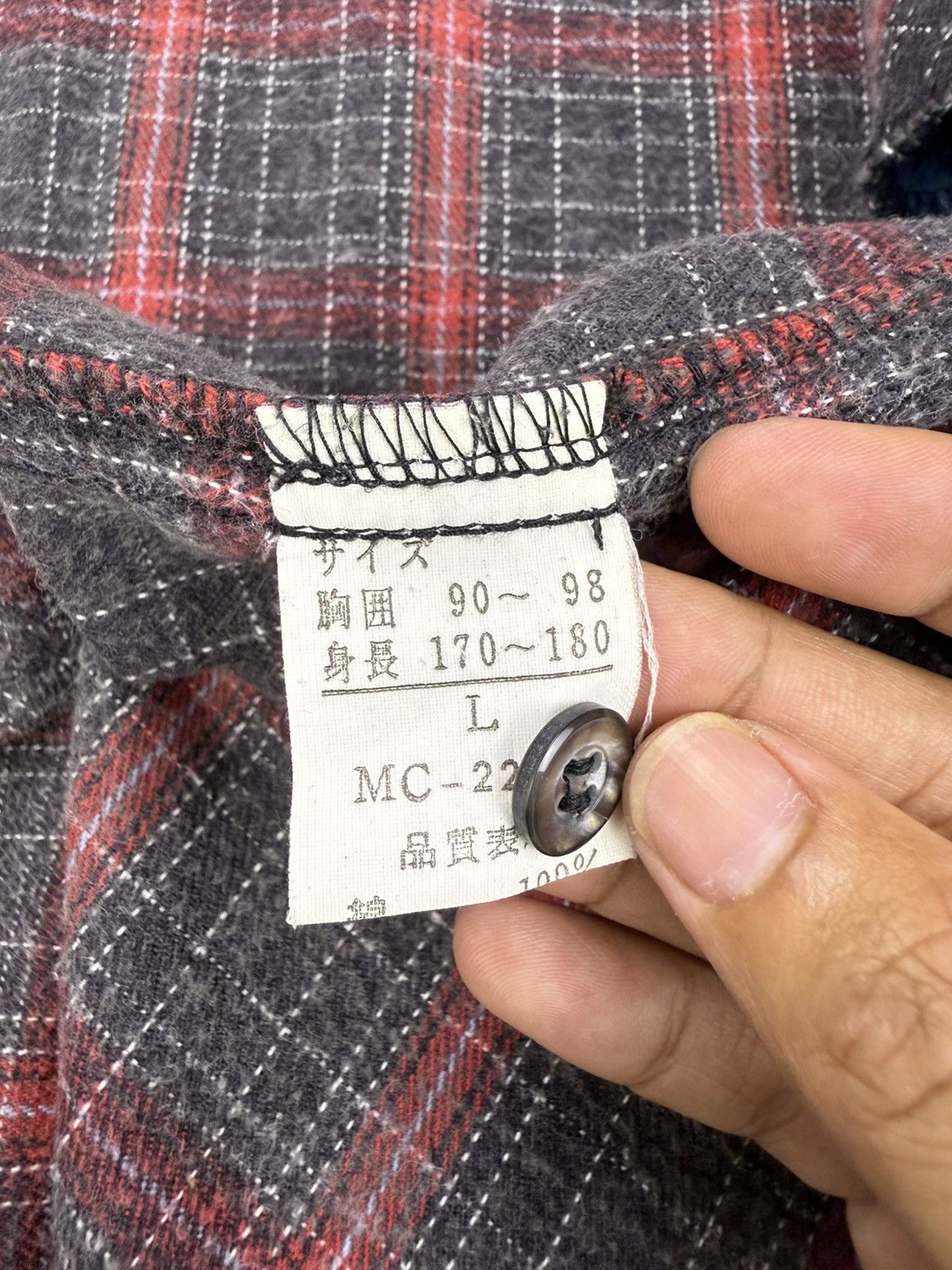 Marithe + Francois Girbaud Vintage MFG Shadow Plaid Tartan Rare Pockets Baggy Flannel Size US XL / EU 56 / 4 - 22 Thumbnail