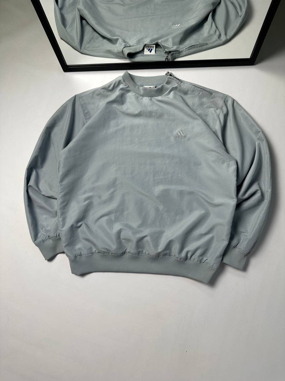 Adidas 🔥00s Nylon Adidas Boxy Sweatshirt Windbreaker Blue Size US L / EU 52-54 / 3 - 1 Thumbnail