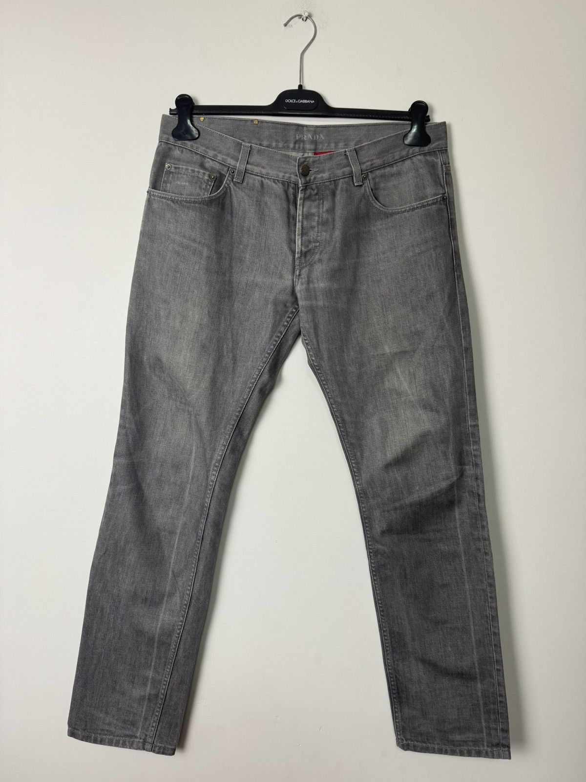 Prada Prada Grey Tapered Fit Denim Jeans Made in Italy Luxury Size US 34 / EU 50 - 5 Thumbnail