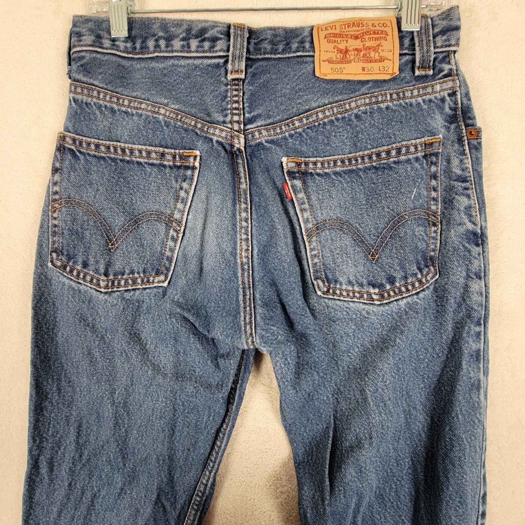 Levi's **Levi's Men's 505 Blue Straight Leg Jeans 32x32 Zip** User: Levi's Men's 505 Blue Straight Leg Jeans 32x32 Zip Size US 32 / EU 48 - 5 Thumbnail