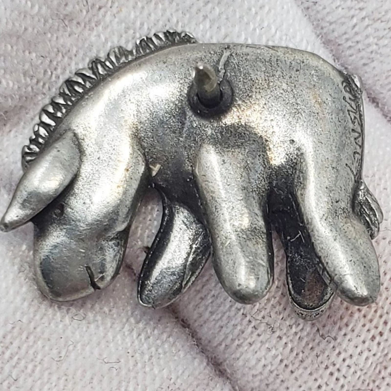 Disney Disney Classic Winnie the Pooh Eeyore Silver Brooch - VTG Size ONE SIZE - 6 Thumbnail