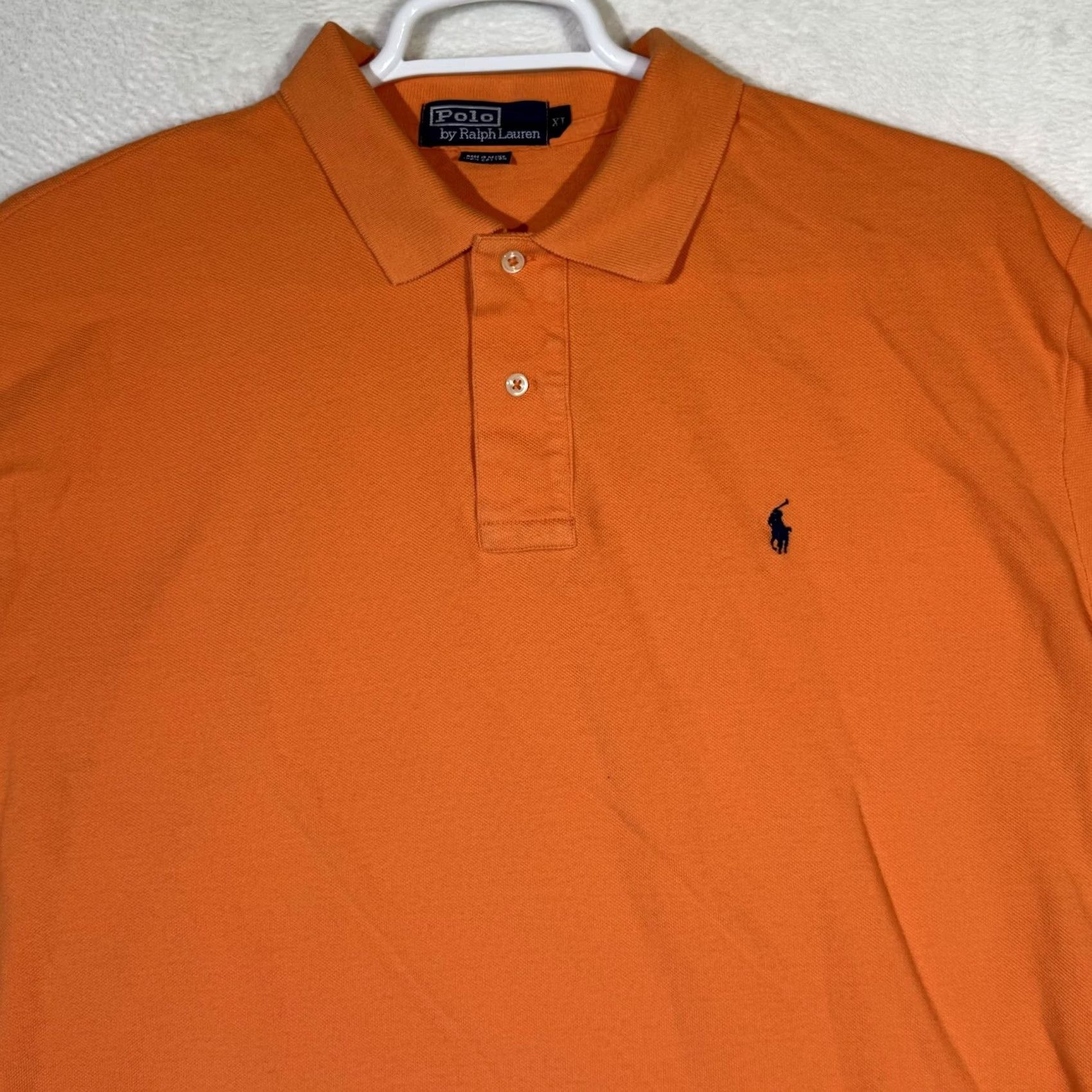 Polo Ralph Lauren Polo Ralph Lauren Mens XL Orange Polo Shirt Pony Logo Short Sleeve Size US XL / EU 56 / 4 - 5 Thumbnail