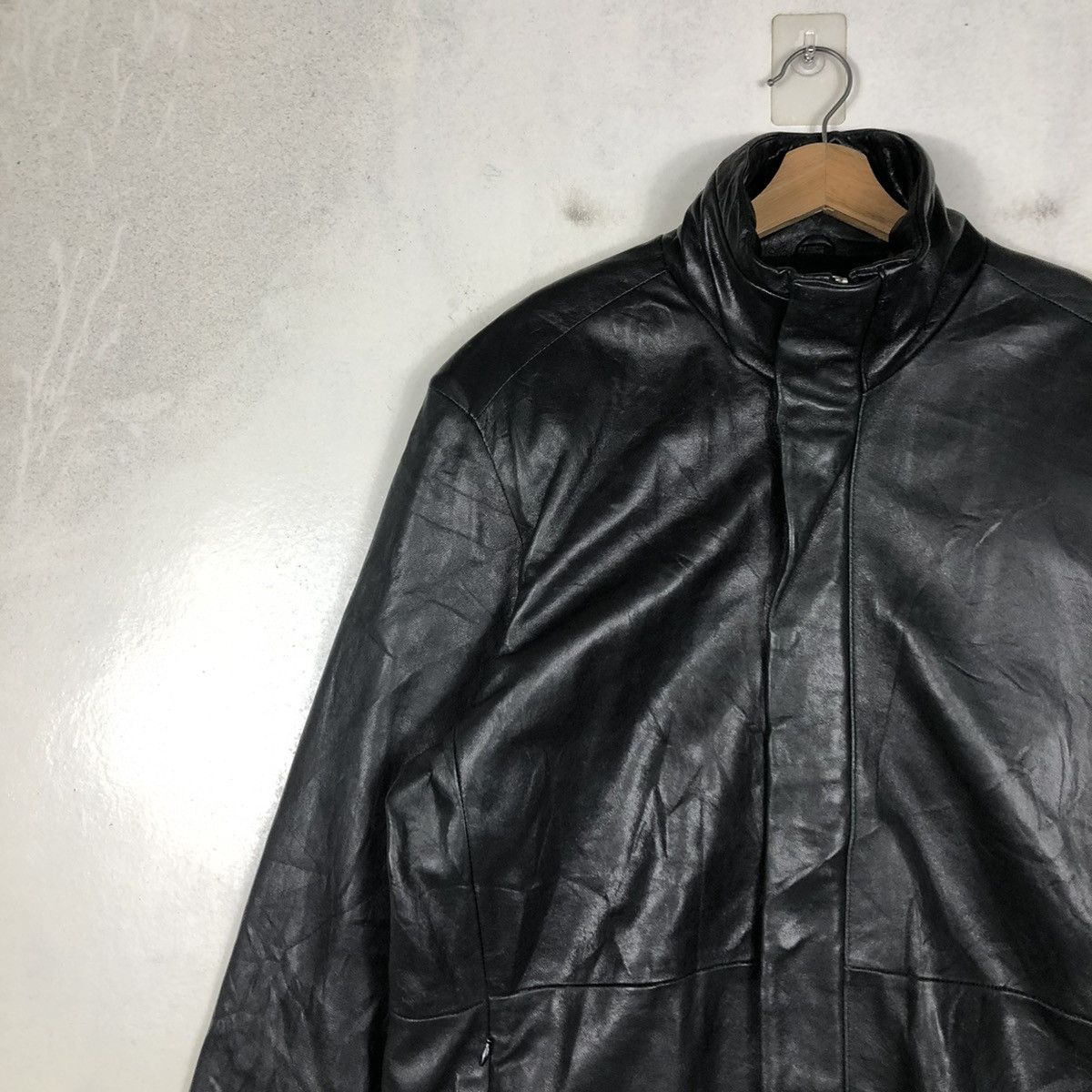 Japanese Brand 📌VINTAGE SOFT LEATHER BIKER JACKET NAUGHTY BIG POCKETS Size US L / EU 52-54 / 3 - 9 Thumbnail