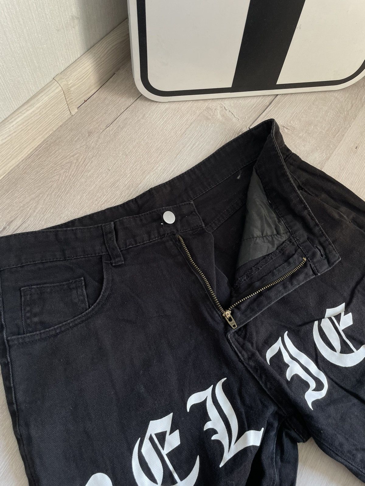 Designer × Vintage Distressed Skinny Jeans With Belief Big Logo Amiri Style Size US 32 / EU 48 - 8 Thumbnail