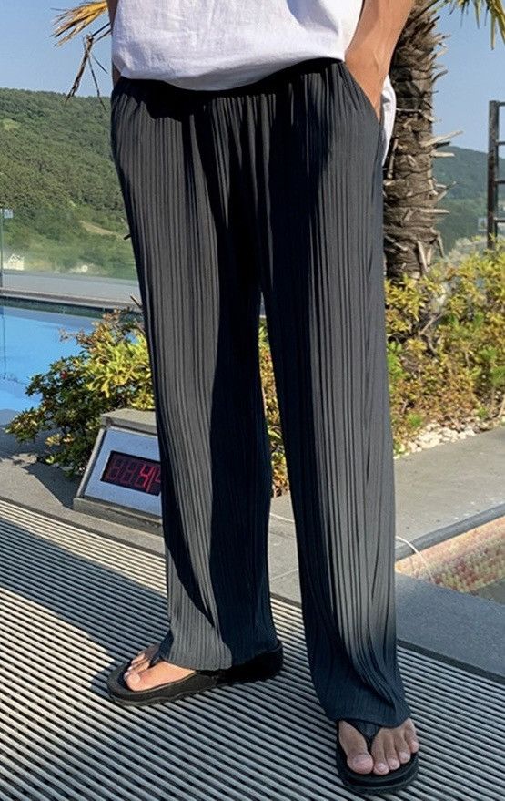 Cleanfit retro yuppie pleated pants