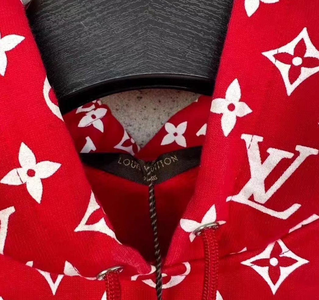 Louis Vuitton × Supreme Louis Vuitton X Supreme Co-branded Hoodie with Full Logo ho Size US XS / EU 42 / 0 - 4 Thumbnail