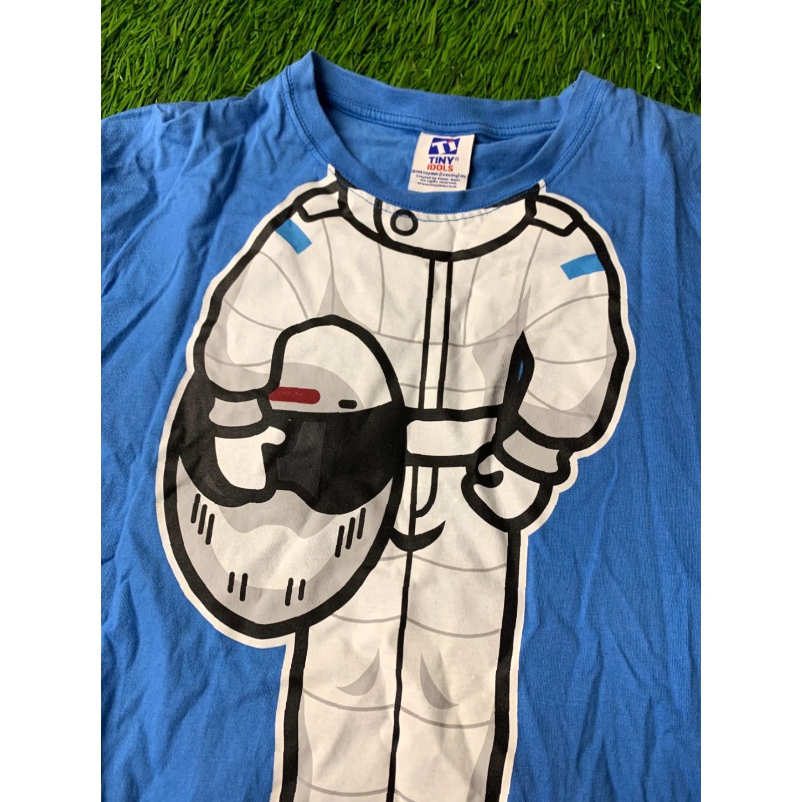 Vintage TOP GEAR STIG 2009 MEN SHIRT S BLUE SMALL ORIGINAL TINY IDOLS SHORT SLEEVE cotton tee jersey print: "People say... I'm fast!" Size US S / EU 44-46 / 1 - 3 Thumbnail