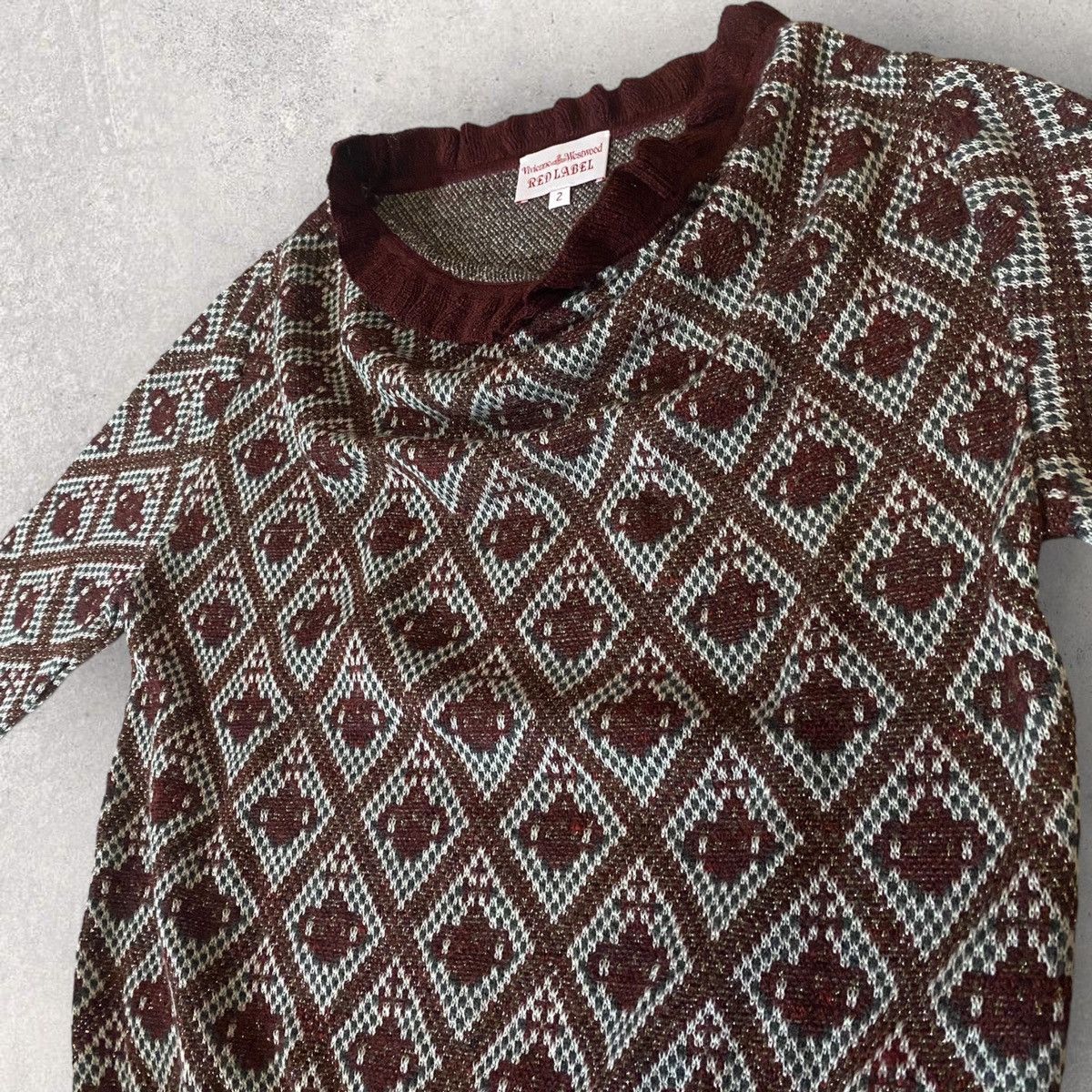 Vivienne Westwood VW Red Label Glitter Orb Cowl Collar Sweater Size M / US 6-8 / IT 42-44 - 2 Thumbnail