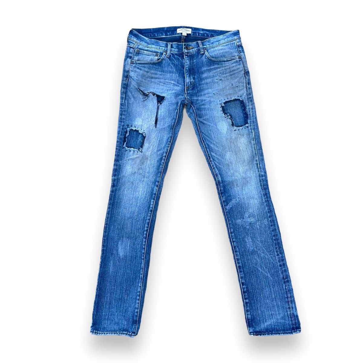 If Six Was Nine × Le Grande Bleu (L.G.B.) × NANO universe 🇯🇵 NANO UNIVERSE JAPAN DISTRESSED DENIM PANTS Size US 32 / EU 48 - 1 Thumbnail