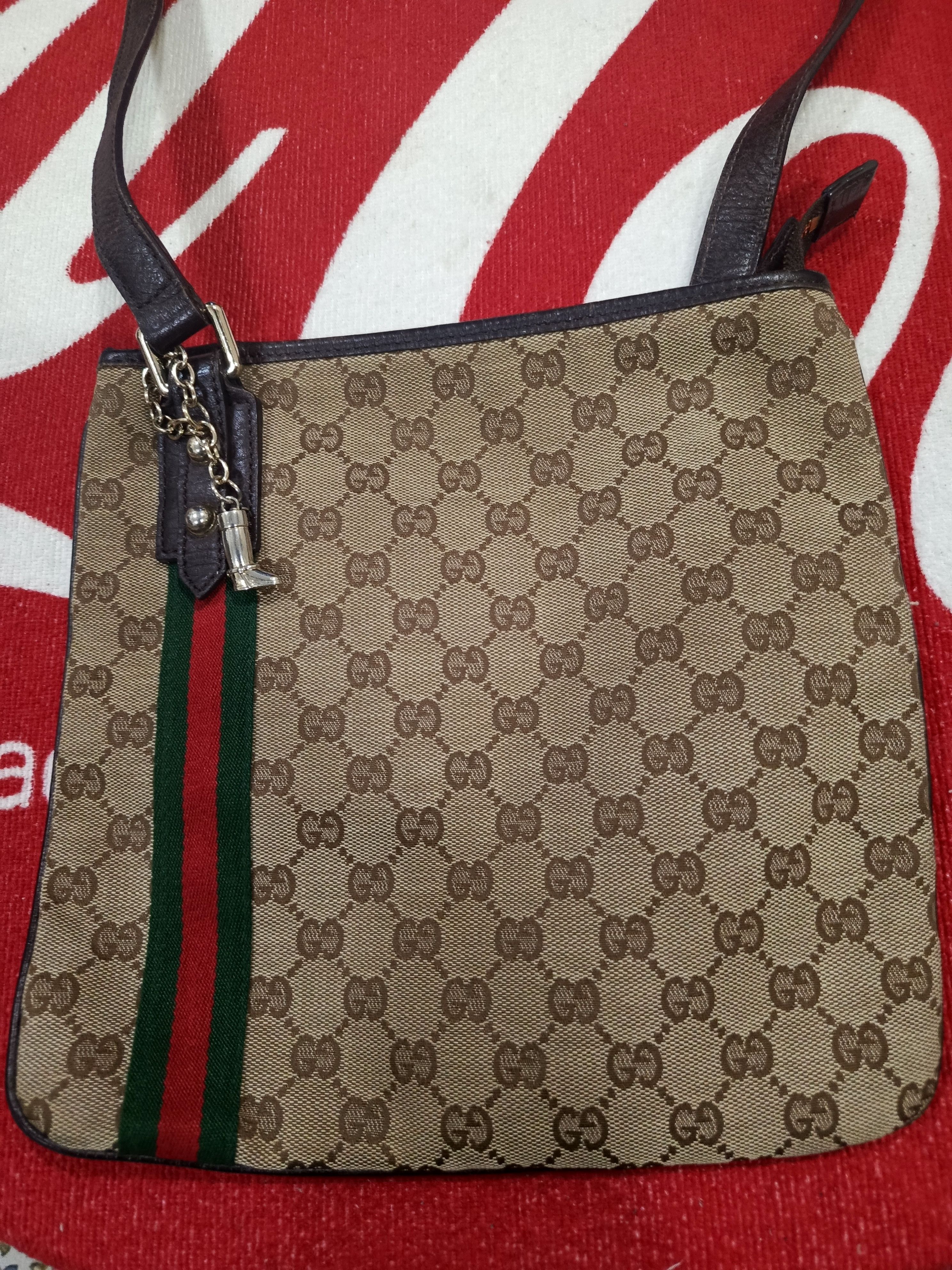Gucci Gucci Brown GG Canvas Jolicoeur Crossbody Bag Size ONE SIZE - 3 Thumbnail