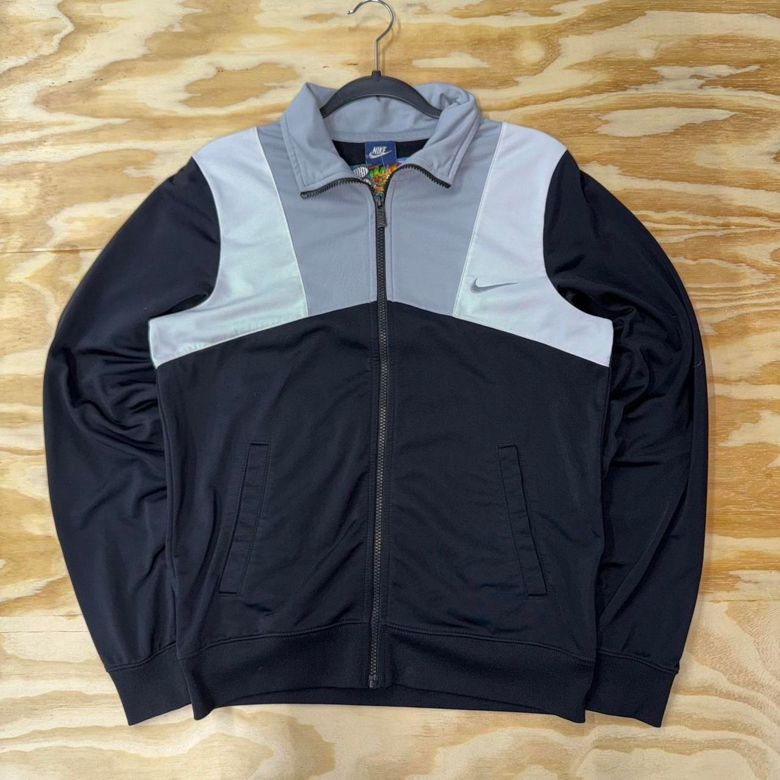 Nike Vintage y2k nike 2000s swoosh blue tag zip up track jacket Size US S / EU 44-46 / 1 - 1 Thumbnail