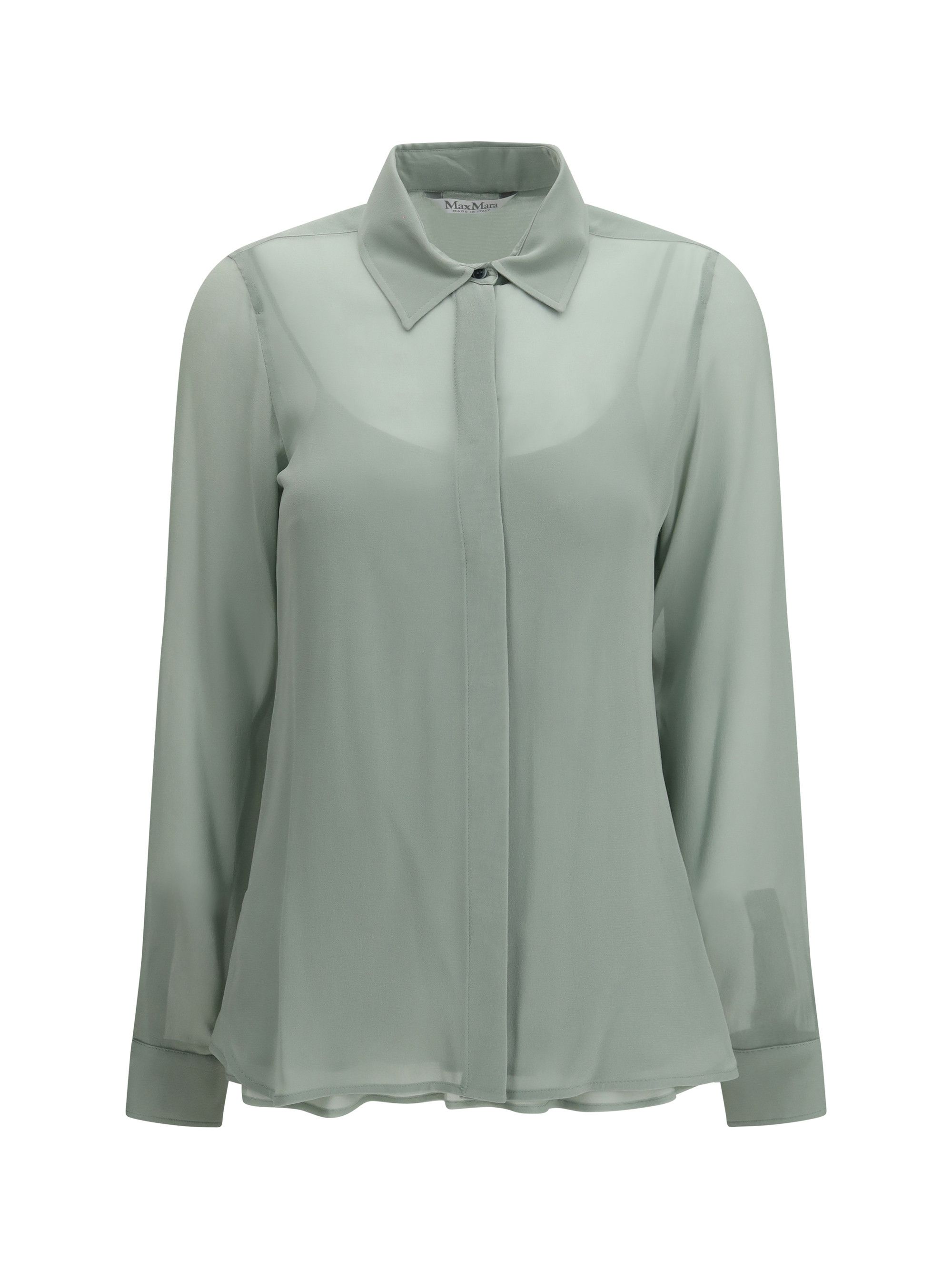 Max Mara Long-sleeve silk Shirt Size M / US 6-8 / IT 42-44 - 1 Thumbnail