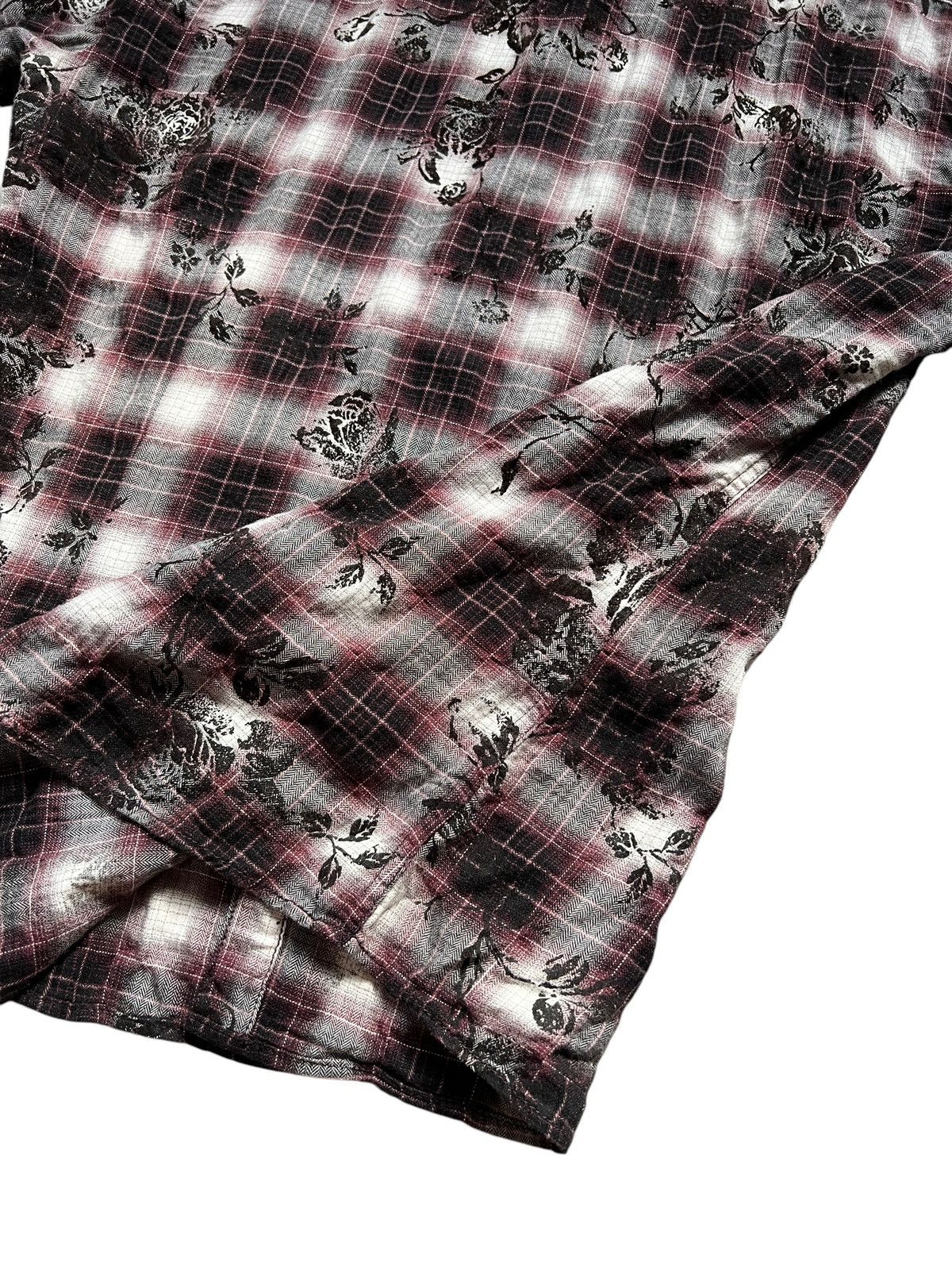 Tornado Mart Tornado Mart Black Rose Print Western Button Up Shirt Size US S / EU 44-46 / 1 - 8 Thumbnail