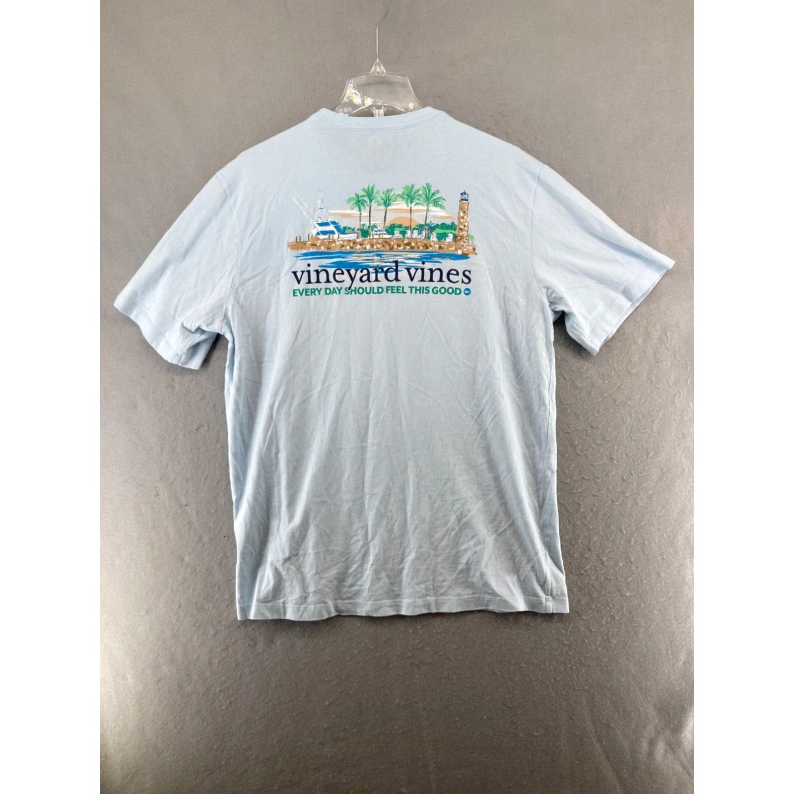 Vineyard Vines Vineyard Vines Mens T Shirt Blue Light House Beach XL Size US M / EU 48-50 / 2 - 7 Thumbnail