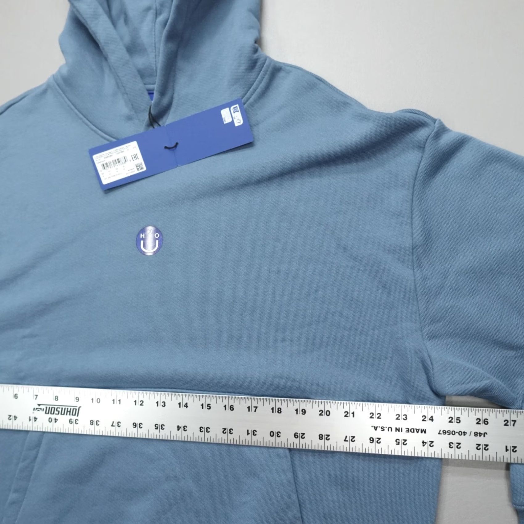 Hugo Boss HUGO BOSS Niftyhood Pullover Hoodie Men M Logo Cotton French Terry Blue Regular Size M Hoodie Mens Size US M / EU 48-50 / 2 - 5 Thumbnail