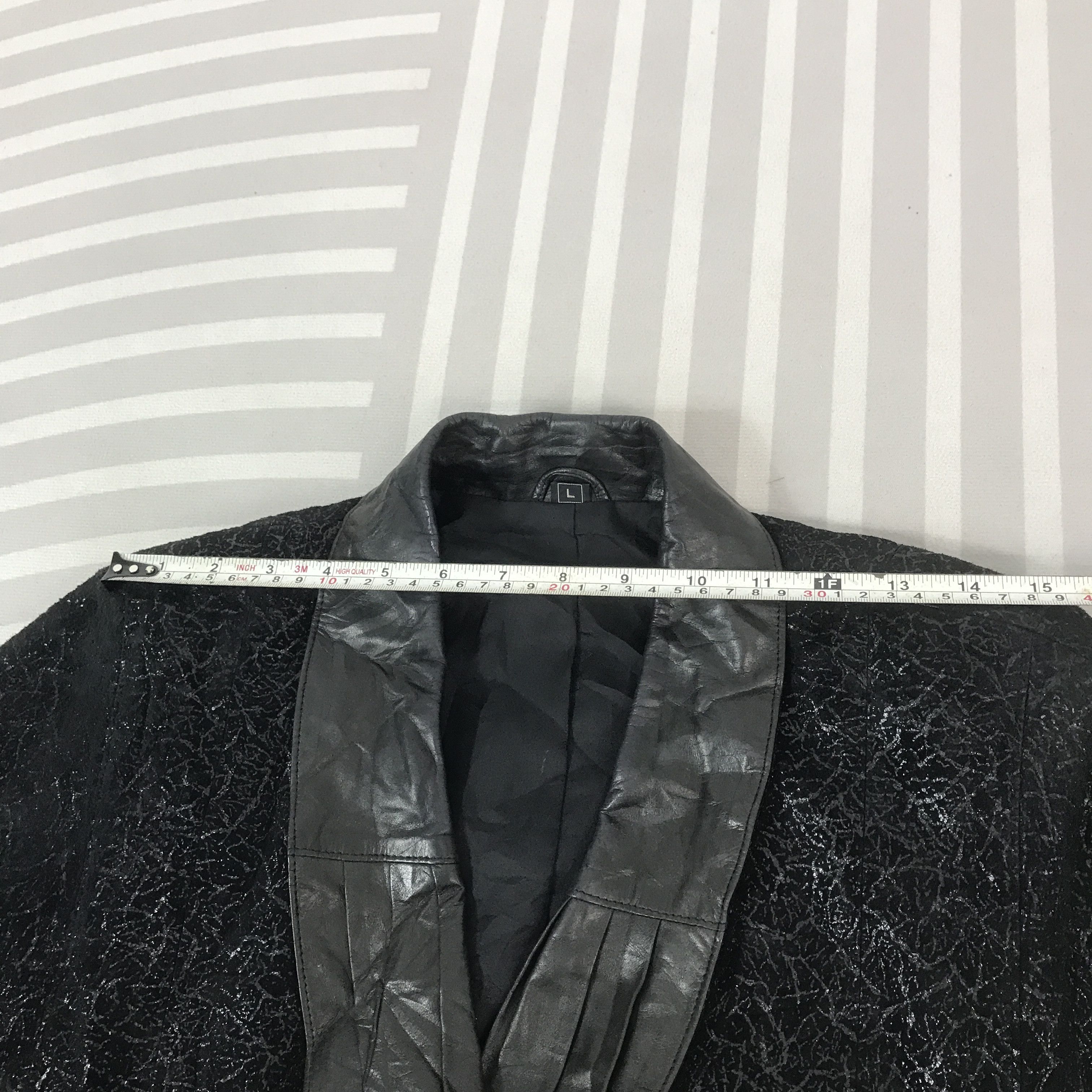 Japanese Brand Vintage Partina leather black coat Jacket Size US L / EU 52-54 / 3 - 5 Thumbnail