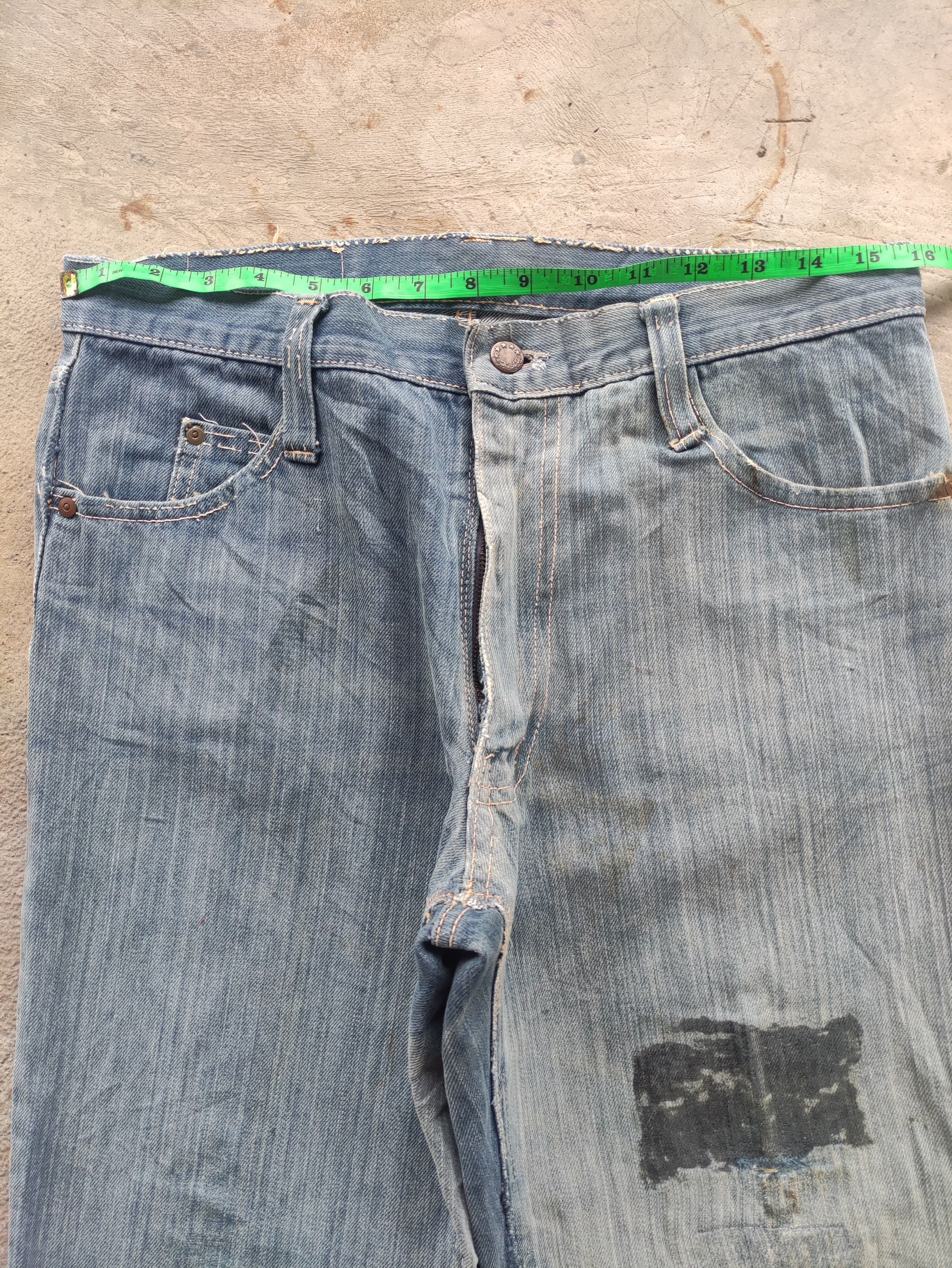 Japanese Brand Vintage Japanese Jean Distressed Faded Denim Size US 32 / EU 48 - 5 Thumbnail