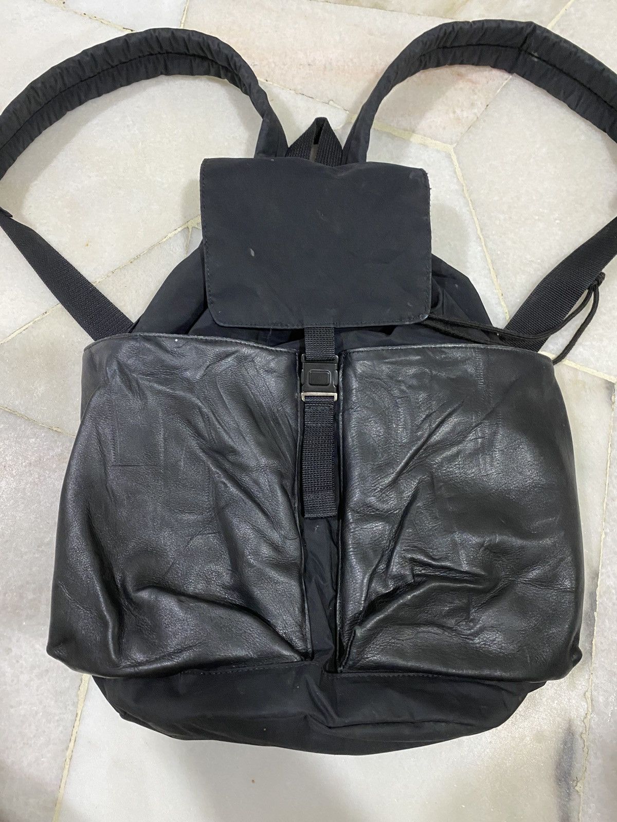 Yohji Yamamoto Yohji Yamamoto Y’saccs leather Backpack Size ONE SIZE - 2 Thumbnail
