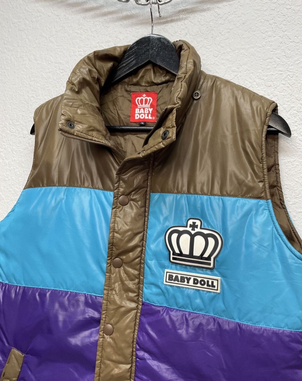 Japanese Brand Vintage 00s Baby Doll Wiwiene Westwood Vibe Nylon Vest Puffe Size US L / EU 52-54 / 3 - 4 Thumbnail